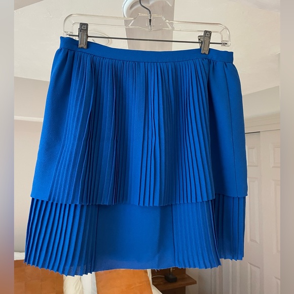 Reiss cobalt blue pleated skirt size 6 - Picture 1 of 4